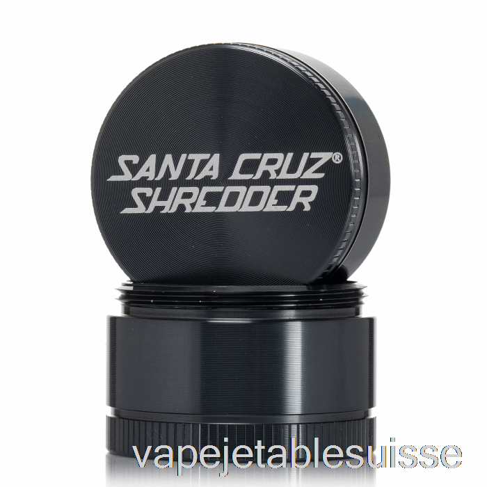 Vape Suisse Santa Cruz Shredder 1,6 Pouces Petit Broyeur 3 Pièces Gris (40 Mm)